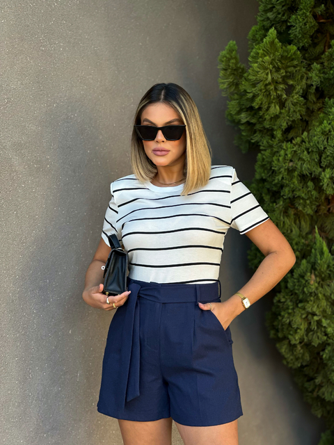 SHORT ALFAIATARIA LINHO