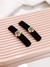 Presilha dupla Rosa veludo-CD12801