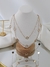Colar triplo Virginia liso-CD13262