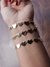 Pulseiras folheadas coração