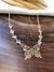 Choker folheado borboleta com cristal - comprar online