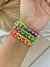 Pulseira macramê com strass
