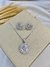 Conjunto neli pizza zircônia - Lima azul bijuterias 
