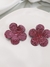 Brinco flor Cravejado Luna-CD11783 - comprar online
