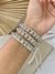 Pulseira macramê com strass