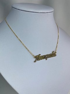 Colar folheado Abençoada