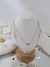 Colar triplo Virginia liso-CD13262 - loja online