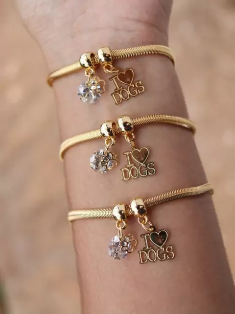 Pulseira folheada DOGS