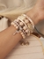 Conjunto pulseira e brinco máxi- CD15423 - Lima azul bijuterias 