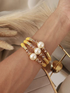 Kit pulseira miçanga e perola -CD15552 - comprar online