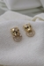 Brinco leopardo zirconia folheado