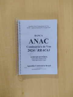 Apostila ANAC 1220 QUESTÕES Comissária/o de Voo 2024 / + RBAC63