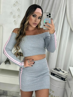 Conjunto Listra - Rosa Limão - O seu look perfeito está aqui!