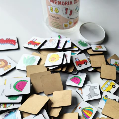 MEMORIA GIGANTE! 80 fichas de madera - tienda online