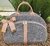 Bolsa G Linho Cinza Cores - Personalizada