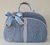 Bolsa maternidade G Linho azul bebê