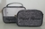 Kit Necessaires Personalizado P e M Linho Cinza e Preto - comprar online