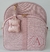 Kit maternidade bolsa G e mochila linho rosê