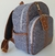 Kit Maternidade bolsa G e mochila linho cinza e caramelo - comprar online