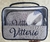 Kit necessaires P e M Personalizado Linho Cinza Claro - comprar online