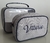 Kit necessaires P e M Personalizado Linho Cinza Claro - loja online