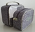 Imagem do Kit necessaires P e M Linho Cinza e Verde Oliva