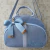 Bolsa M Personalizada Linho Azul Bebê