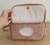 Necessaire porta fraldas personalizada linho rosê na internet