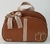Bolsa maternidade G marrom caramelo e bege