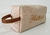 Necessaire box personalizada linho aveia e caramelo na internet