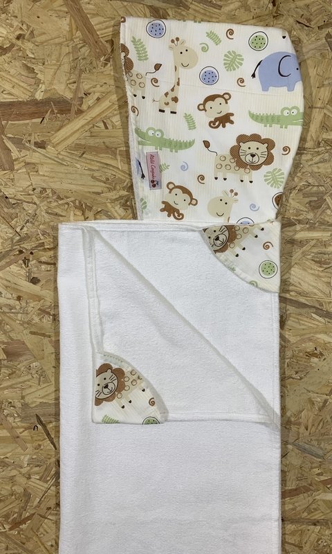 Toalhão Infantil Safari - Ateliê Cerejinha