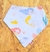 Babador Bandana Impermeável - Sereia Branco