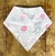 Trio Babador Bandana Impermeável - Corações + Rosa Salmão liso + Gatinhas - comprar online