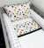 Kit Berço Com Cabeceira de Almofada - Espaço + Grid Branco - comprar online