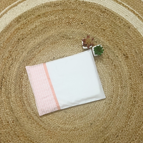 Fronha Para Travesseiro - Espinha de Peixe Rosa