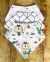 Trio Babador Bandana Impermeável -Rei Leao + Losango Preto + Bichinhos nas Nuvens