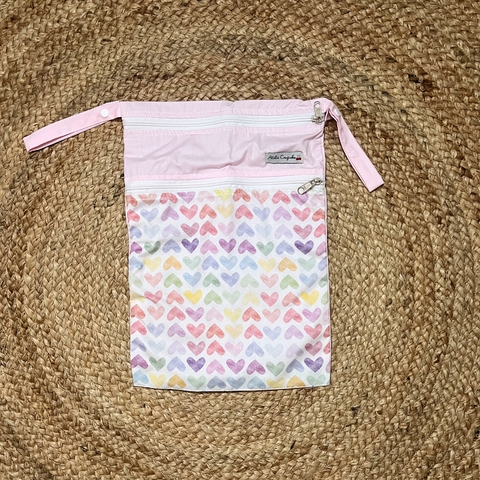 Bolsa Impermeável Dupla - Corações