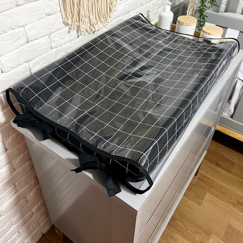 Trocador Americano Grid Preto - Acabamento Preto
