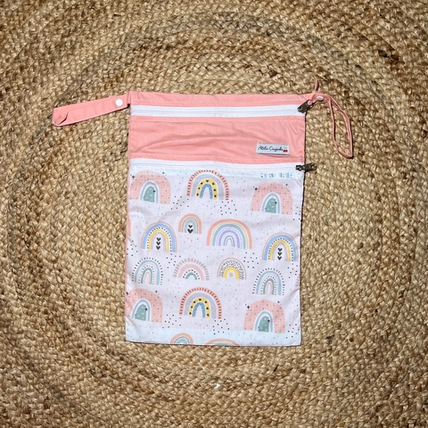 Bolsa Impermeável Dupla - Arco Íris Colorido
