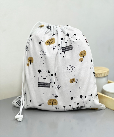 Bolsa Impermeável Simples - Família Urso