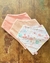 Trio Babador Bandana Impermeável - Rosa Salmão + Poá Rosé + Floral