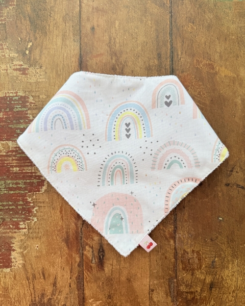 Babador Bandana Impermeável - Arco Íris Colorido