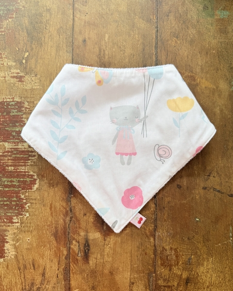 Babador Bandana Impermeável - Gatinhas