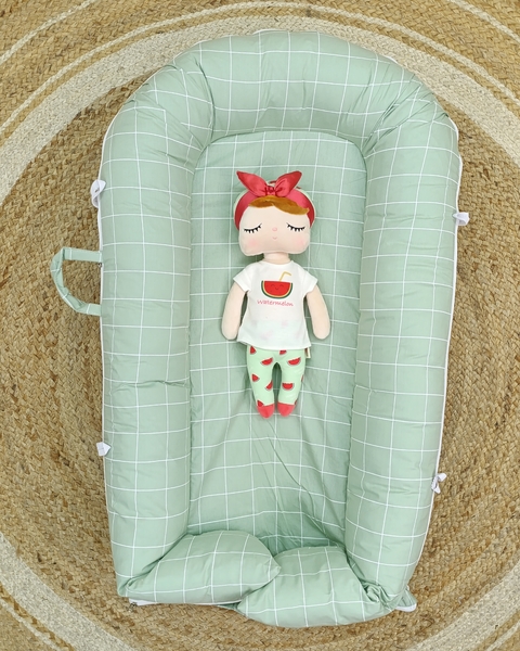 Ninho Americano Grid Pistache - Ateliê Cerejinha - comprar online