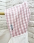 Toalhão Infantil - Vichy Rosa Chá - Ateliê Cerejinha