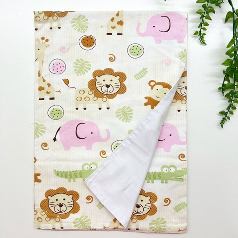 Manta/Cueiro - Safari Rosa