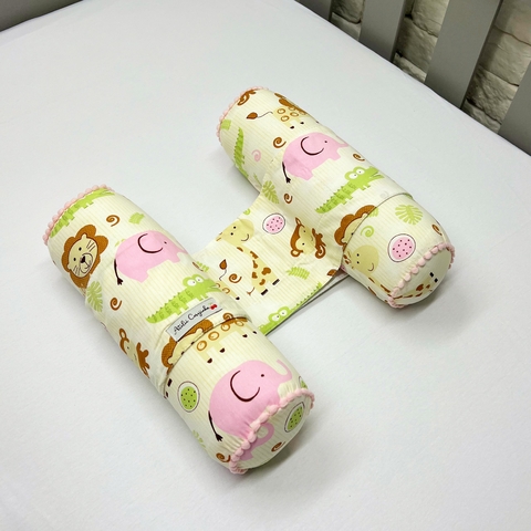 Segura Bebê Safari Rosa - Ateliê Cerejinha