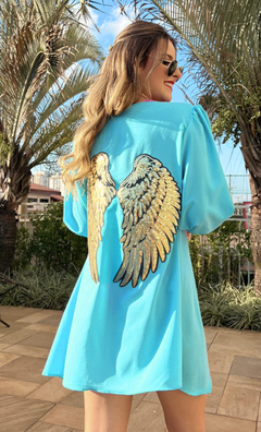 KIMONO TURQUESA - Musa Luz
