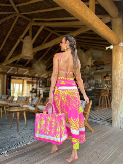 SAIA TRANSPASSADA FOLHAGEM PINK NEON 394 V 2 - comprar online