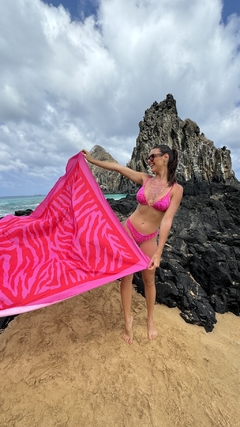 PAREÔ ZEBRA NORONHA PINK COM VERMELHO - 616 LD